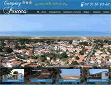 Tablet Screenshot of campingfautais.com